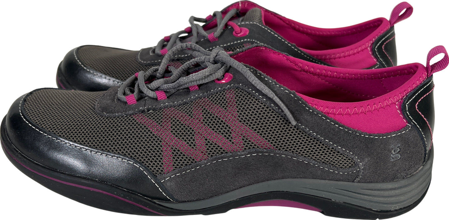 NEW Grasshoppers Women’s Gray/Pink Explore Lace Up Athletic Shoes - 9 M