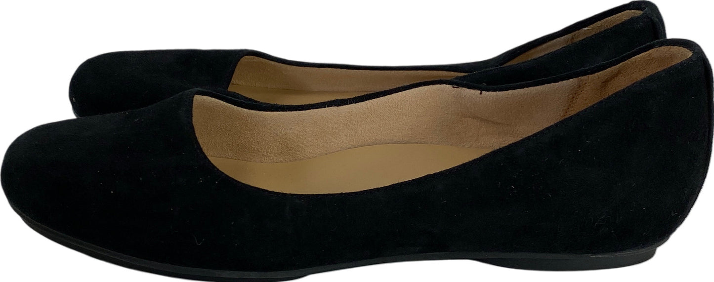 Naturalizer Women’s Black Suede Basic Slip On Flats - 7 M