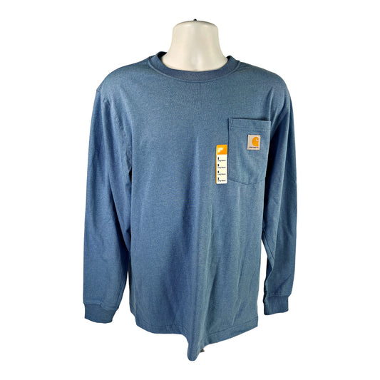 NEW Carhartt Men’s Blue Long Sleeve Heavyweight Loose Fit Shirt - S