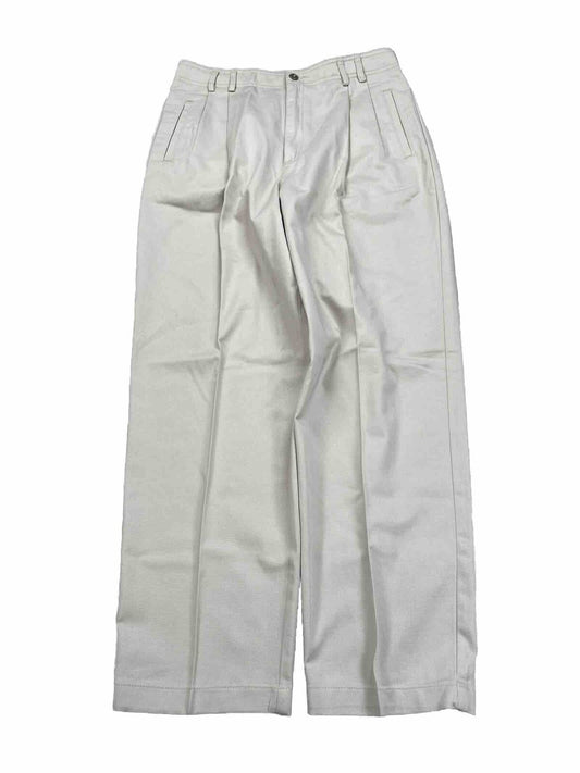 NEW Liz Claiborne Women's Beige Pleated Front Khaki Pants - Petite 12S