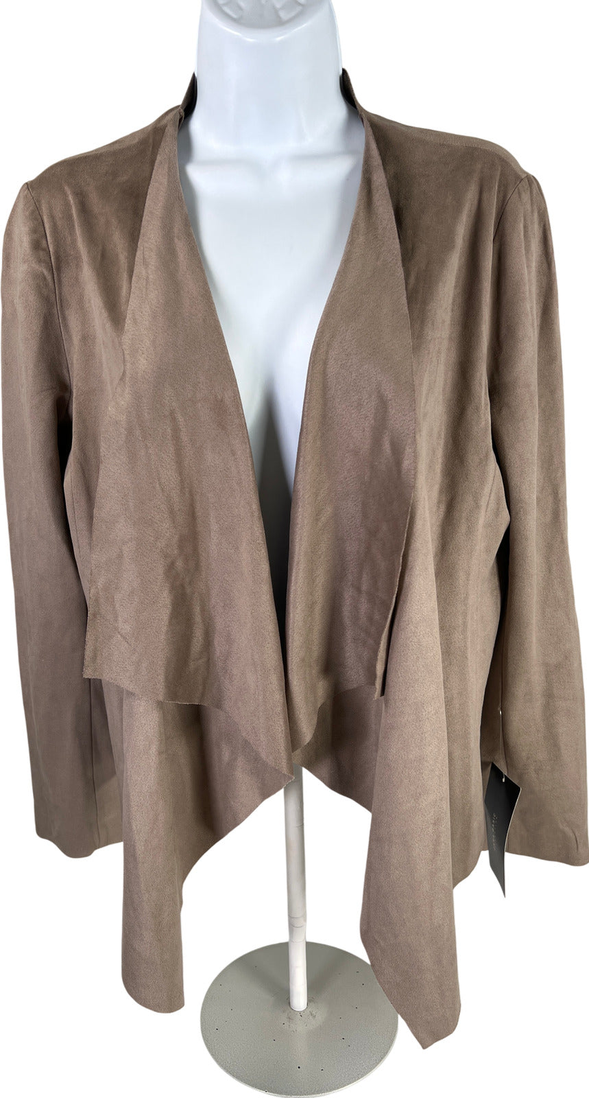 NEW Zara Basic Women’s Brown Velour Open Front Blazer Jacket - M