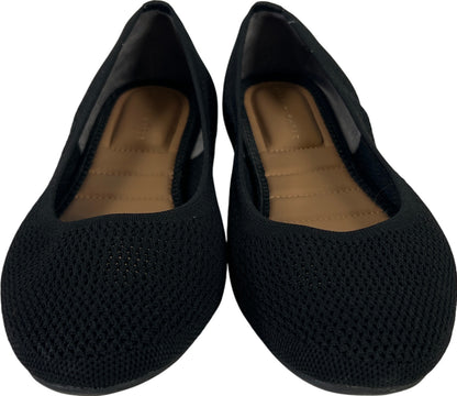 Kelly & Katie Women’s Black Mesh Fabric Slip On Ballet Flats - 9.5 M