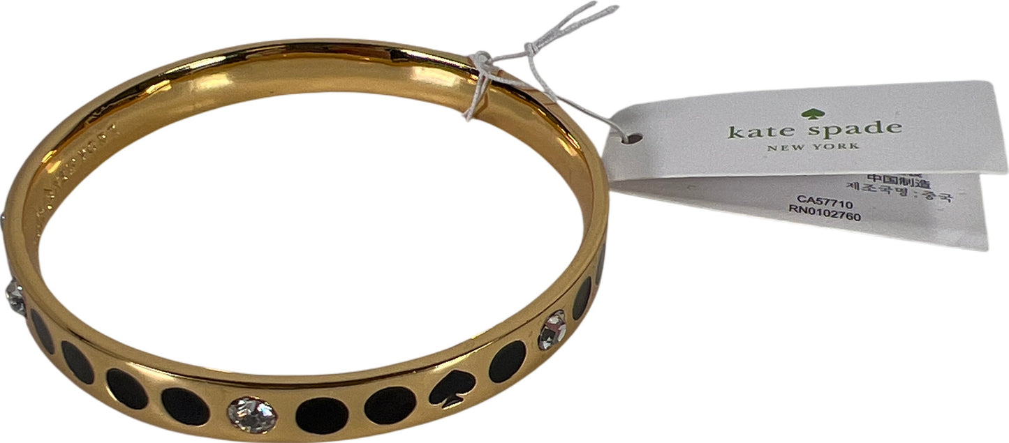 NEW Kate Spade Women’s Goldtone Spot The Spade Bangle Bracelet