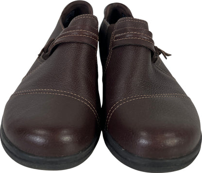 Clarks Collection Women’s Brown Slip On Comfort Shoes - 9