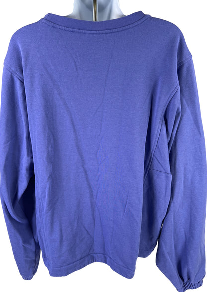 Columbia Women’s Purple Long Sleeve Terry Knit Crop Sweatshirt - 2XL