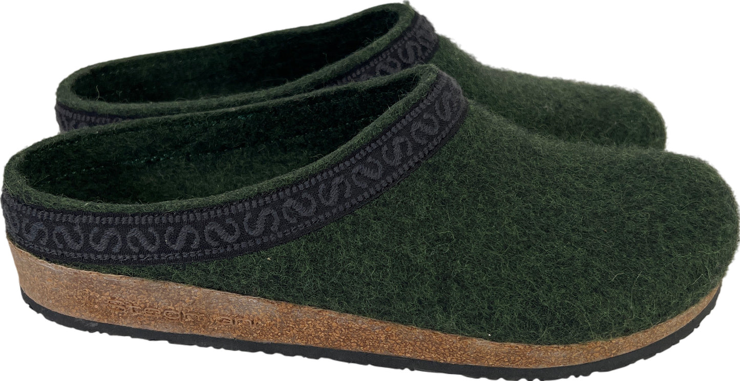 Stegmann Women’s Green Original 108 Wool Slip On Clogs Shoes - 10 M