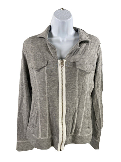 Trouble at the Mill Women's Gray Made in USA Full Zip Sweatshirt Sz S