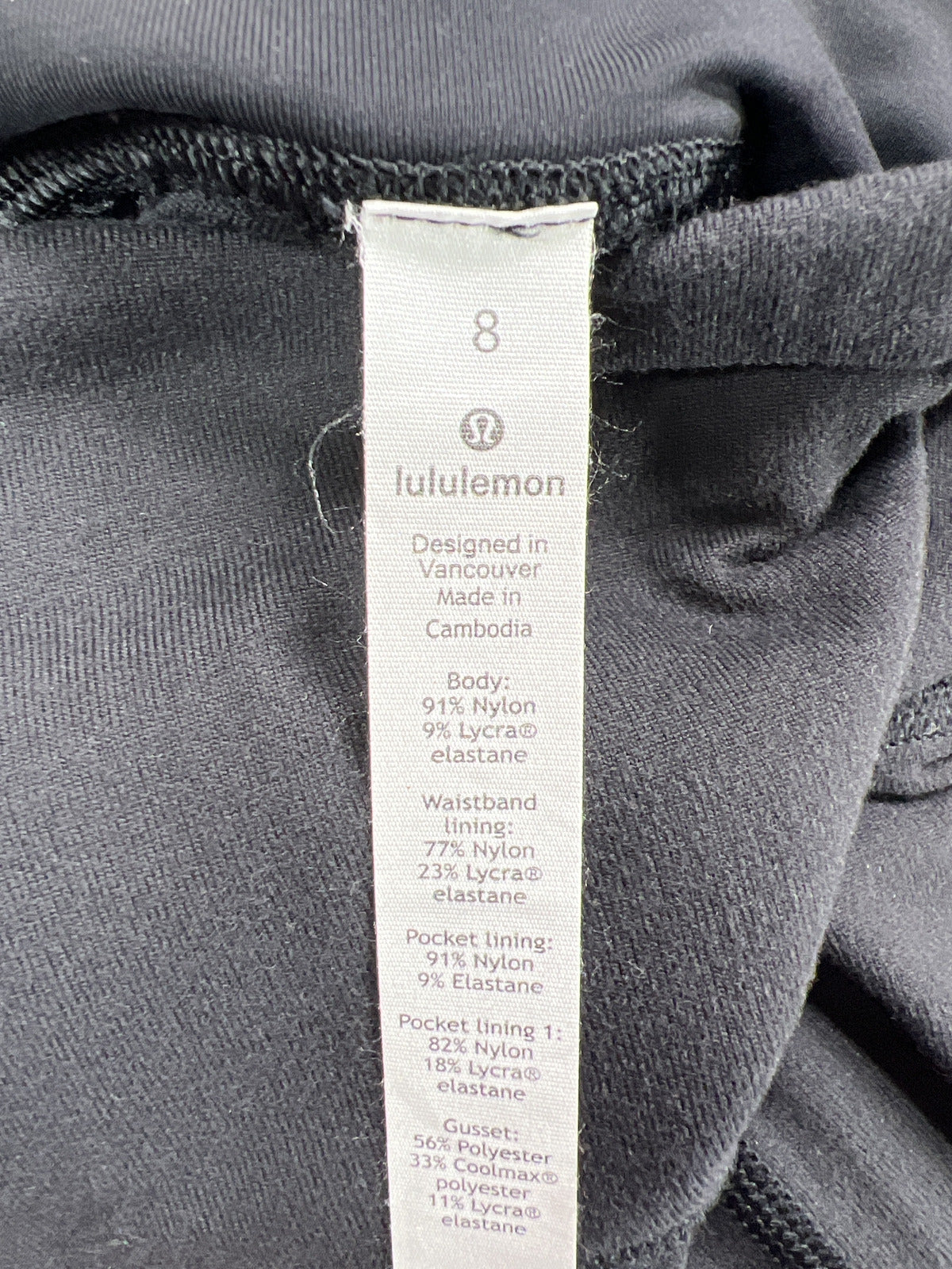 Lululemon Women’s Black Ready To Riki Tight Leggings - 8/M