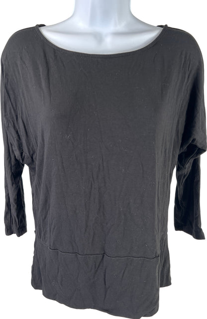 Ann Taylor Women’s Black 3/4 Sleeve Shirt - M