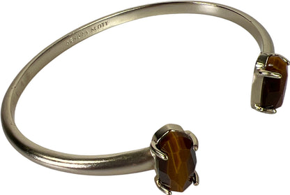 Kendra Scott Women’s Goldtone Brown Tigers Eye Open Cuff Bangle Bracelet