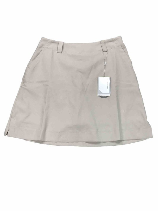 NEW Nike Women's Beige FitDry Lined Golf Skirt Skort - 4