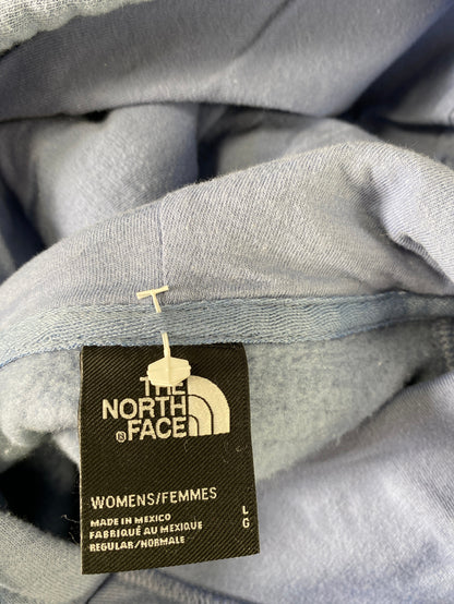 The North Face Women’s Blue Long Sleeve Bear Graphic Pullover Hoodie - L