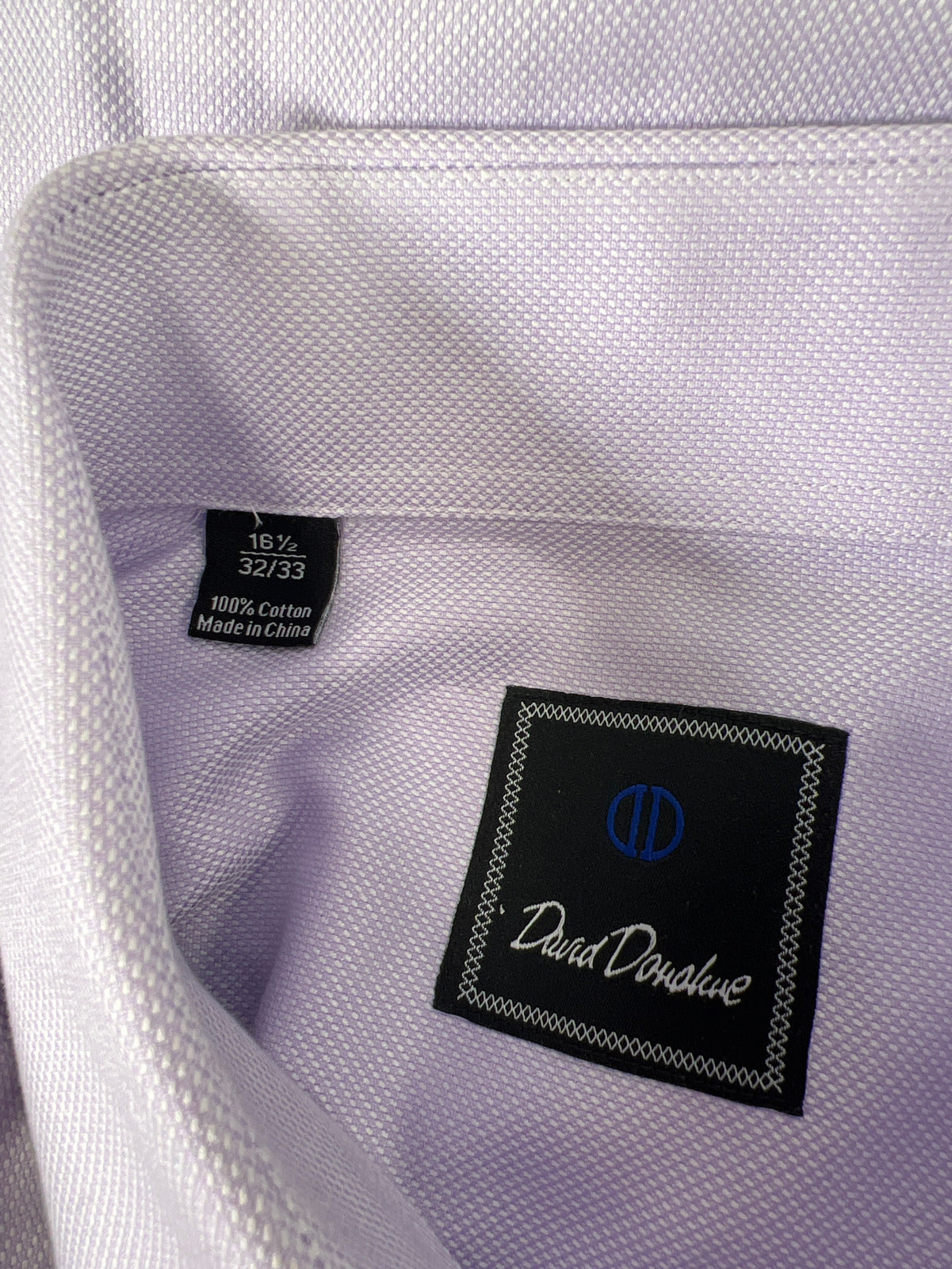 David Danahue Men’s Purple Button Up Dress Shirt - 16 1/2 - 32/33