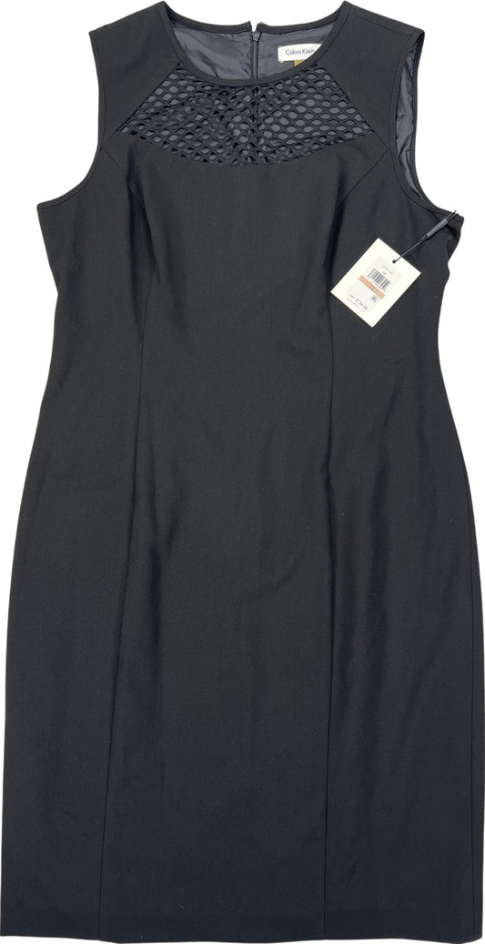 NEW Calvin Klein Women’s Black Sleeveless Knee Length Shift Dress - 12