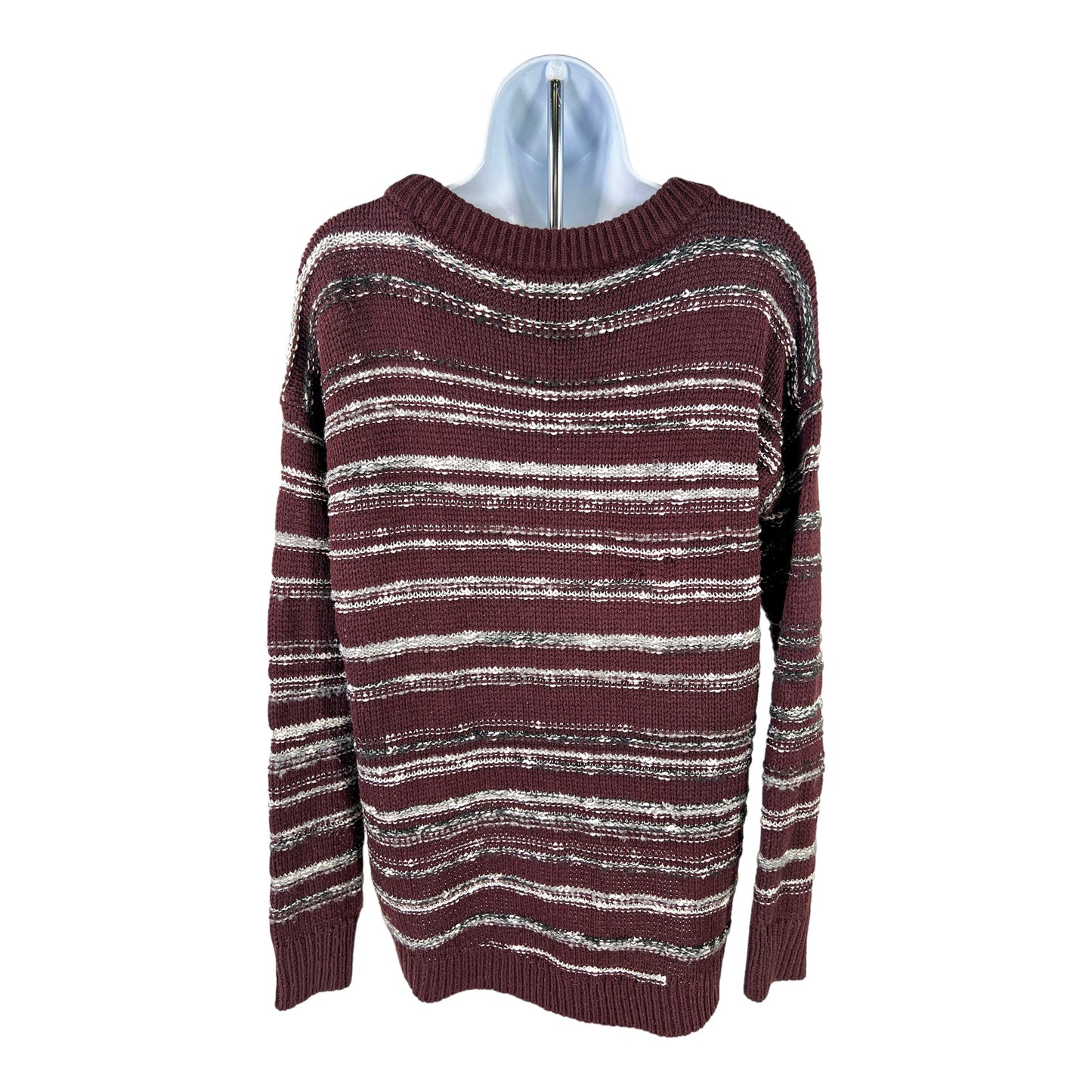 Calvin Klein Women’s Burgundy Knit Long Sleeve Sweater - S