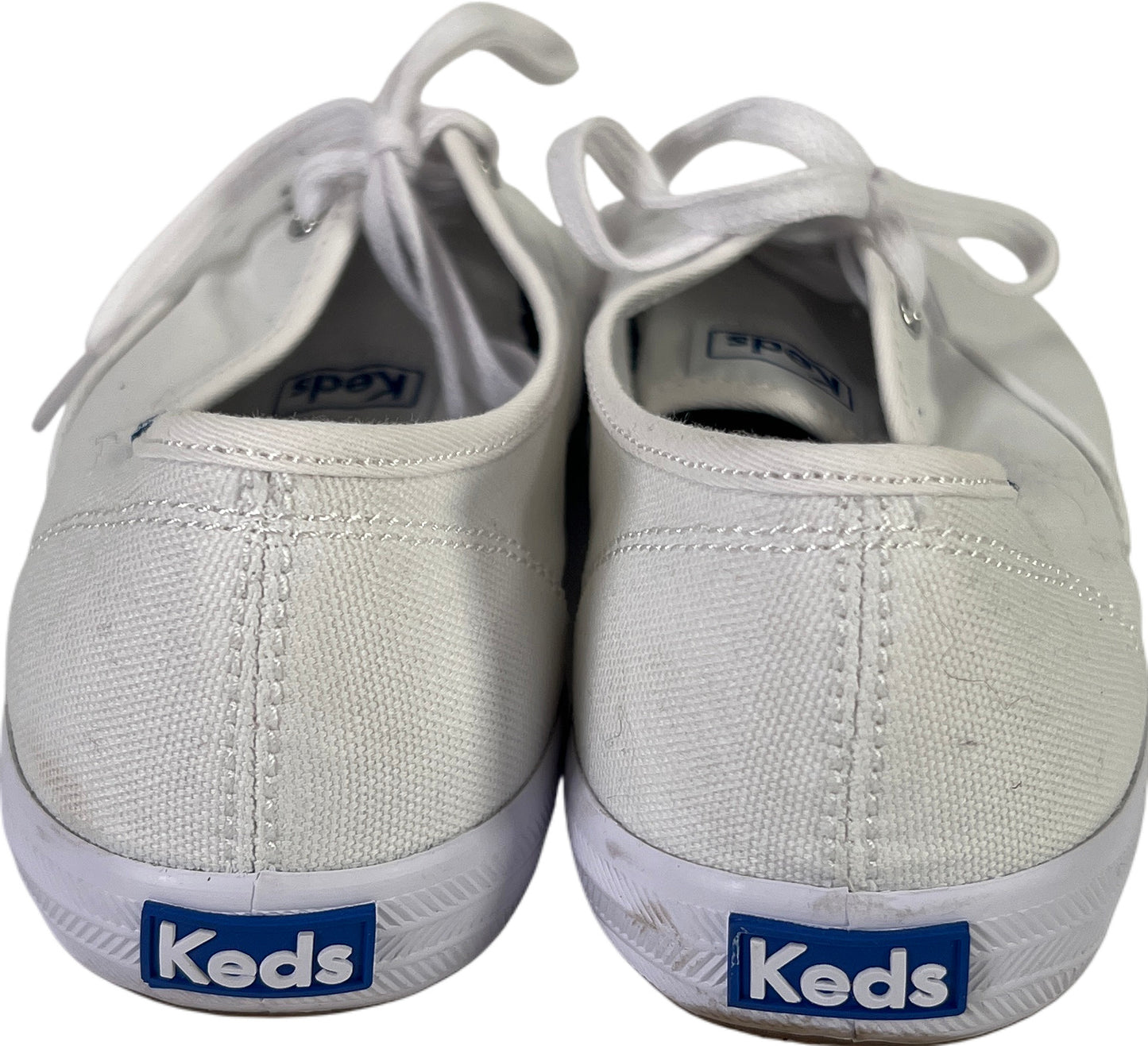 Keds Women’s White Canvas Low Top Champion Sneakers - 8