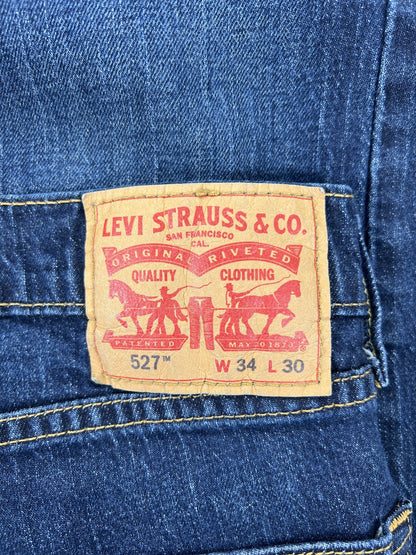 Levi’s Men’s Dark Wash 527 Bootcut Denim Jeans - 34x30