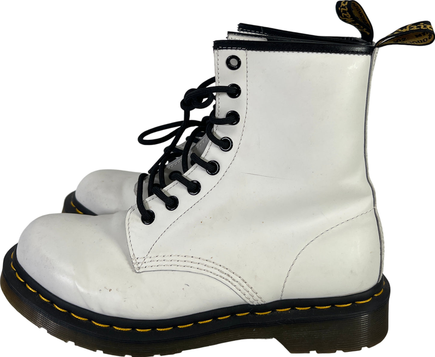 Dr. Martens Women’s White Smooth Leather 1460 Boots - 8