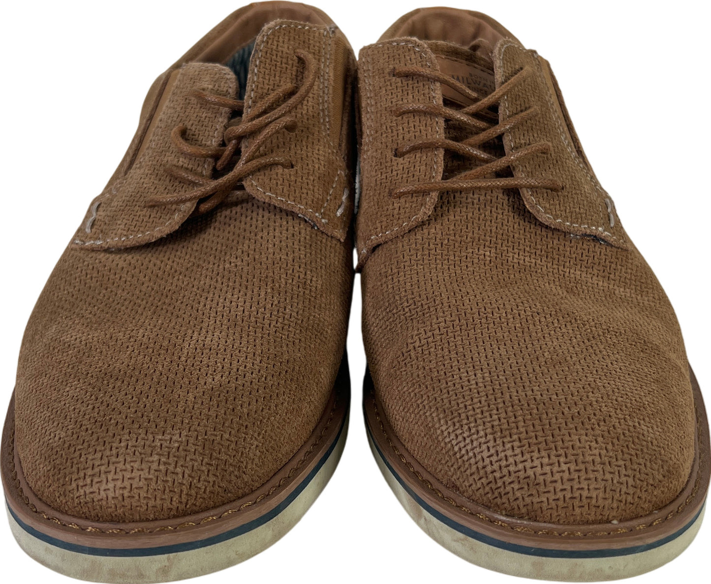 Nunn Bush Men’s Brown Suede Lace Up Casual Oxford Shoes - 9 Wide