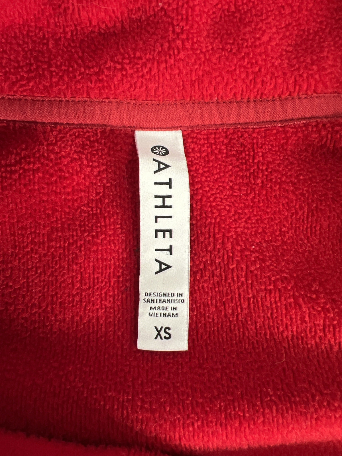 Athleta Women’s Red Cozy Karma Asym Pullover Sweater - XS