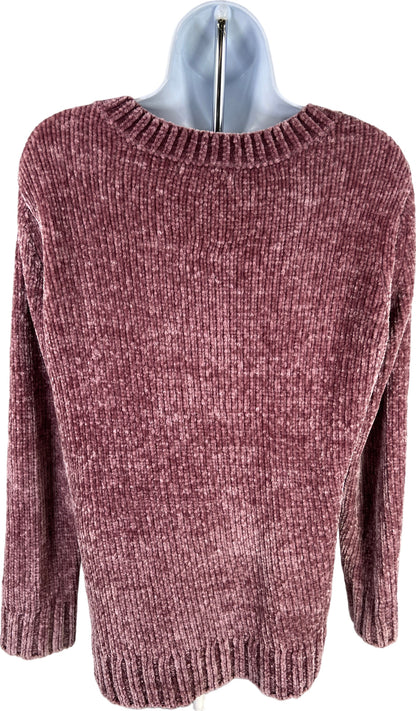 Orvis Women’s Pink Long Sleeve Chenille Soft Pullover Sweater - S