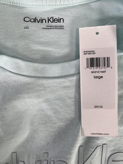 NEW Calvin Klein Men’s Blue Island Reed Short Sleeve T-Shirt - L