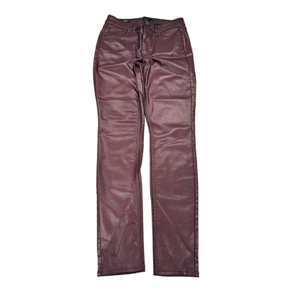 NEW Chico’s Women’s Purple/ Dark Cherry High Rise Coated Skinny Jeans - 6