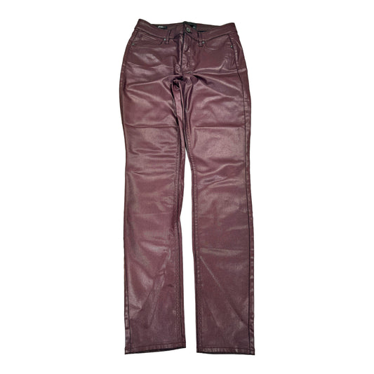 NEW Chico’s Women’s Purple/ Dark Cherry High Rise Coated Skinny Jeans - 6