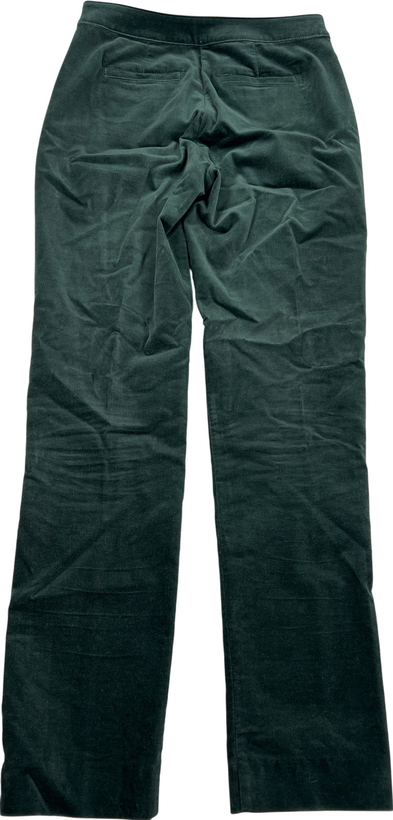 J. Jill Women’s Dark Green Velvet Slim Fit Pants - 2