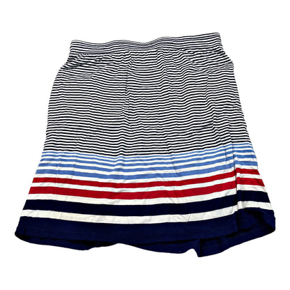 Max Studio Women’s Blue Nautical Striped Straight Skirt - M