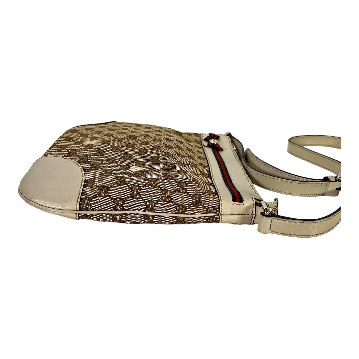 Gucci Beige Mayfair Messenger GG Fabric Crossbody Purse