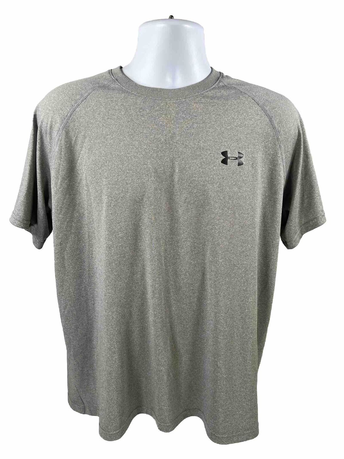 Under Armour Men's Gray Short Sleeve HeatGear Athletic Shirt - L