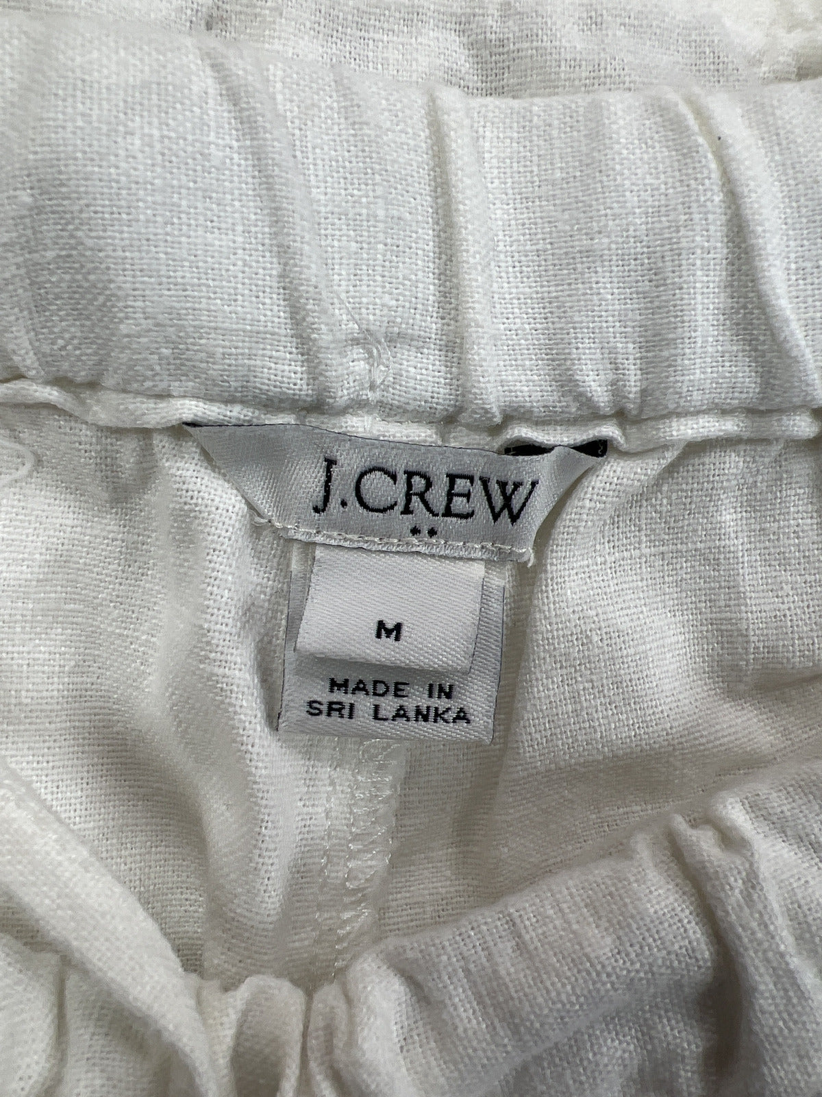 J. Crew Women’s White Linen Blend Casual Shorts - M