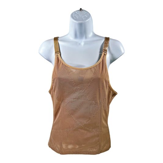 NEW Heavenly Shapewear Women’s Beige Mesh Corset Tank Top - 1X Plus