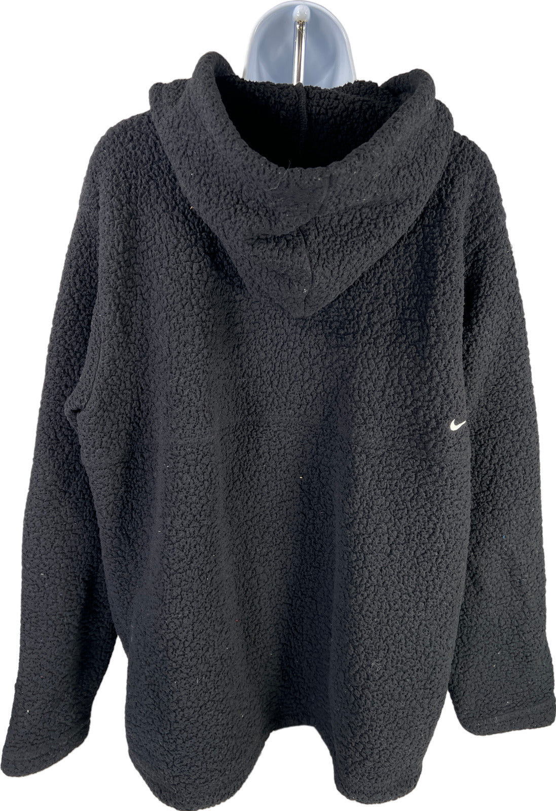 Nike Women’s Black Therma-Fit Cozy Fleece Sherpa Pullover Sweatshirt - XL