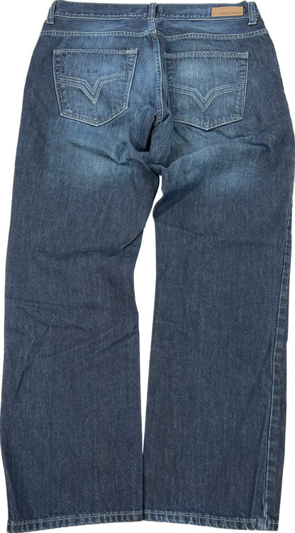 DKNY Men’s Dark Wash Straight Leg Denim Jeans - 34x30