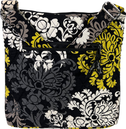 NEW Vera Bradley Women’s Black/Yellow Baroque Hipster Purse