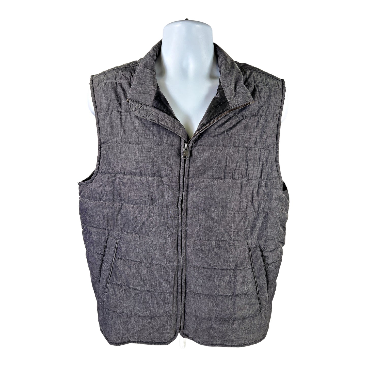 Marc Anthony Men’s Gray Full Zip Puffer Vest - L