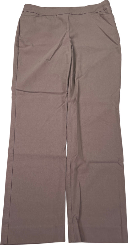 Chico’s Women’s Gray/Brown Pull On Straight Leg Pants - 1/US 8R