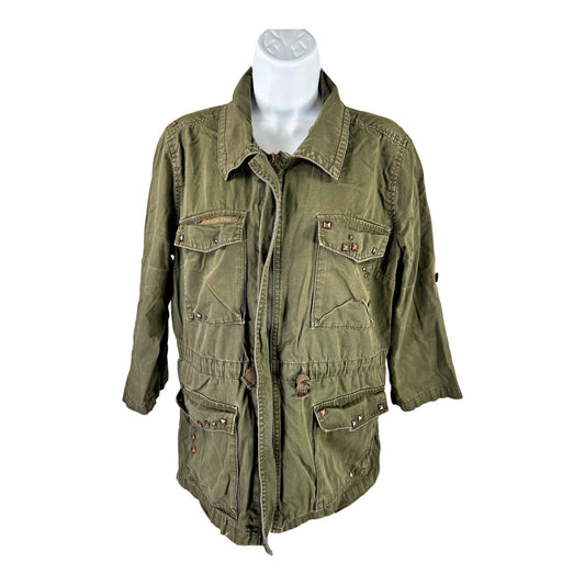 Calvin Klein Women’s Green Light Weight Military Jacket - L