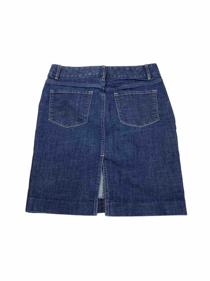 Gap Women's Dark Wash Straight Denim Jean Skirt - 6