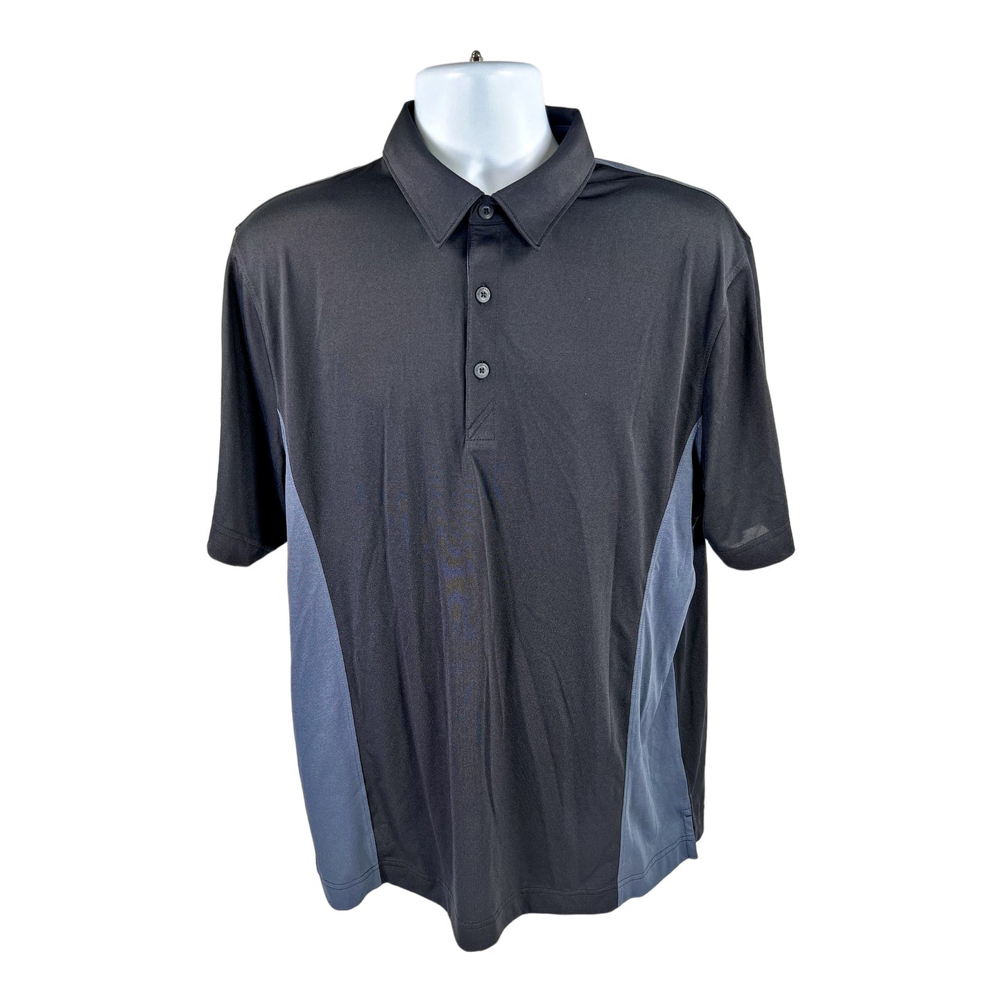 Cutter and Buck Men’s Black CB DryTec Short Sleeve Polo Shirt - L