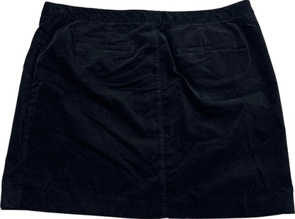 NEW J.Jill Women’s Black Corduroy Stretch Straight Skirt - 18