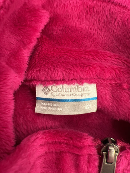 Columbia Women’s Purple/Pink Soft Fleece Long Sleeve Full Zip Jacket - M