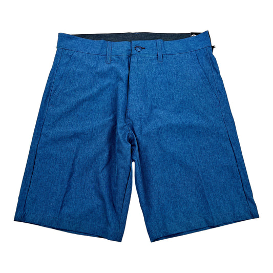 NEW Burnside Men’s Blue Heather Cobalt Hybrid Shorts - 33