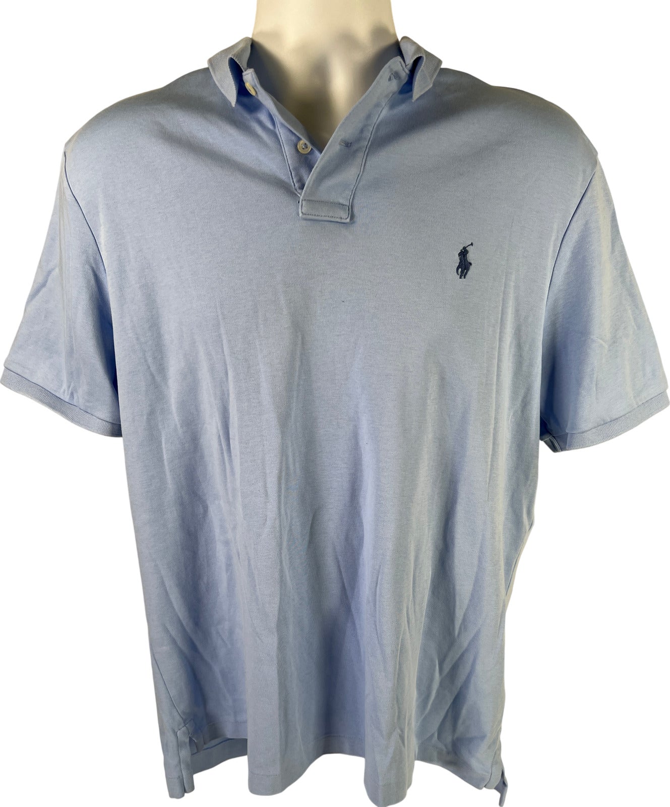 Polo Ralph Lauren Men’s Blue Short Sleeve Polo Shirt - L