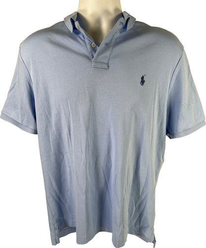 Polo Ralph Lauren Men’s Blue Short Sleeve Polo Shirt - L