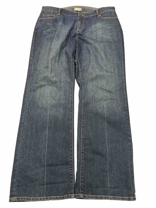 Coldwater Creek Women's Dark Wash Stretch Boot Cut Jeans - Plus 18
