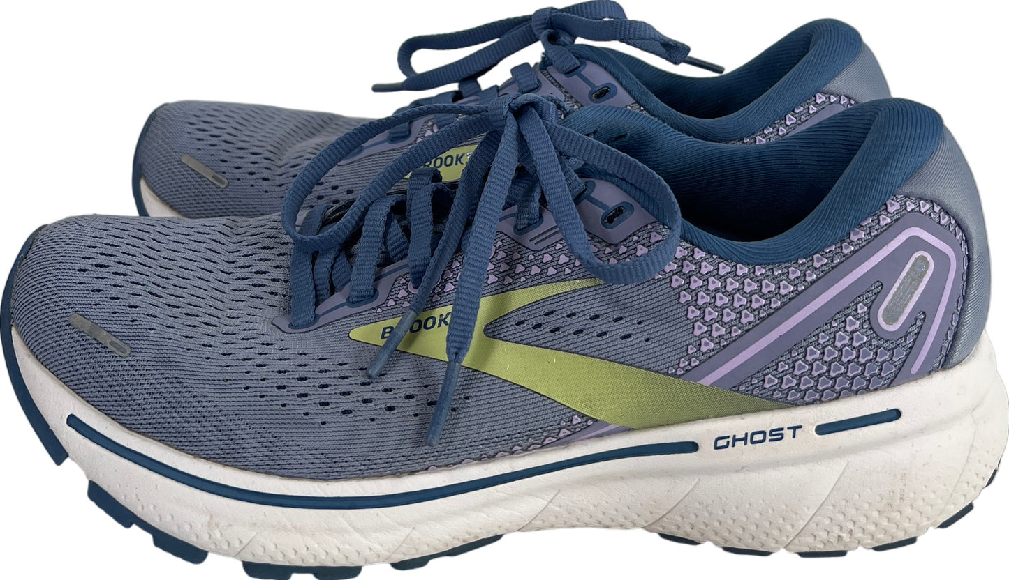 Brooks Women’s Blue/Purple Ghost 14 Lace Up Running Shoes - 7