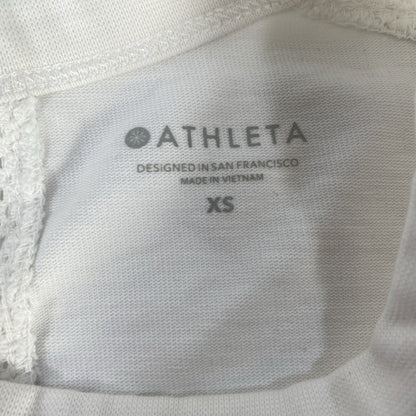 Athleta Women's White Long Sleeve Cruise Long Sleeve Sweatshirt - XS